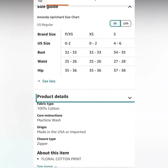 Amanda Uprichard Francine Floral cotton MIDI dress size large orange white - Picture 6 of 6